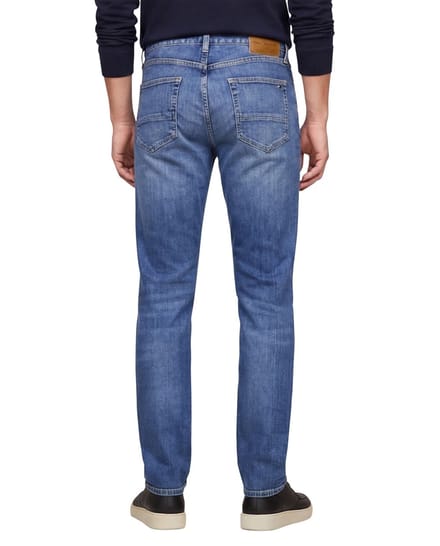 Tommy Hilfiger Denton straight fit 5-p jeans lichtblauw katoen zonder omslag