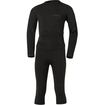 Lenz 3/4 Pants Lange Mouwen Basislaagset Zwart 8-10 Years Kinderen