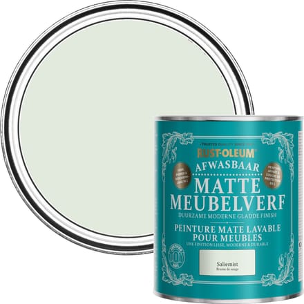 Rust-Oleum Groen Afwasbaar Matte Meubelverf - Saliemist 750ml