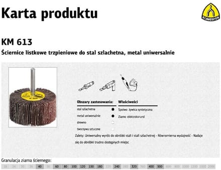 Klingspor KM 613 - Slijpsteen - Roestvrij staal - Flexibele Structuur