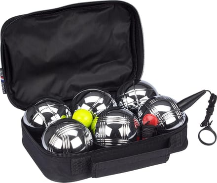 Get & Go Jeu de Boules Set VI - 6 Ballen - Chroom