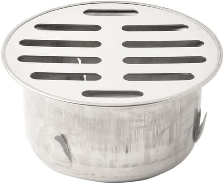 RVS Afvoer - Bodemput - Waterafvoer Buiten - Honingraat Structuur - 75mm - Zilver