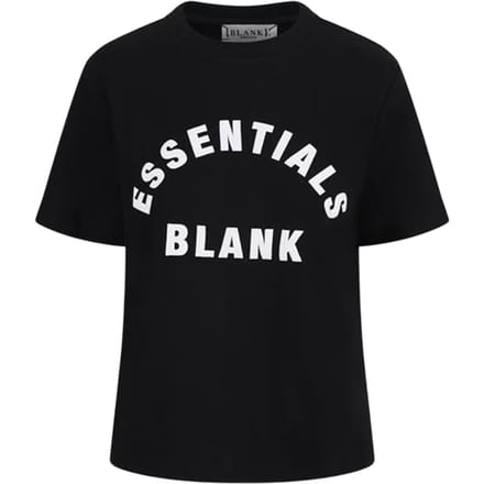 Blank Essentials Dames/Dames Oversized Vriend T-shirt (Zwart)
