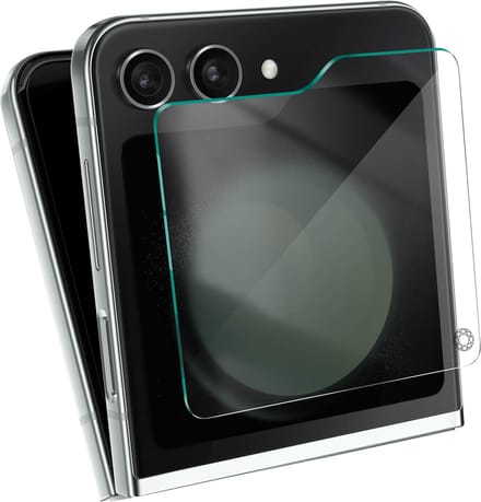 Force Case, Screenprotector geschikt voor Samsung Galaxy Z Flip 5 - Tempered Glass 2.5D, Transparant