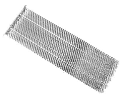 SLE Spokes Serie - Stalen Spaken - 244 mm - Verzinkt - Zilver