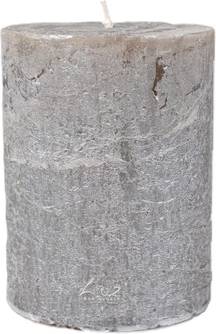 Rasteli Luz Your Senses Metal Kaars-Stompkaars Zilver D 10cm H 13cm