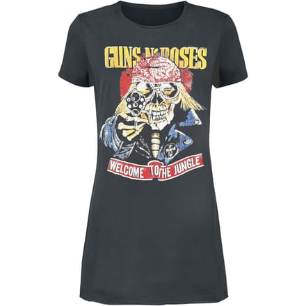 Guns N' Roses Mini-jurk - Amplified Collection - Welcom - S - voor Vrouwen - charcoal