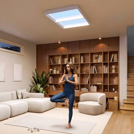 Philips LED plafondlamp SKYLIGHT, 65 x 45 cm, wit, CCT IP44