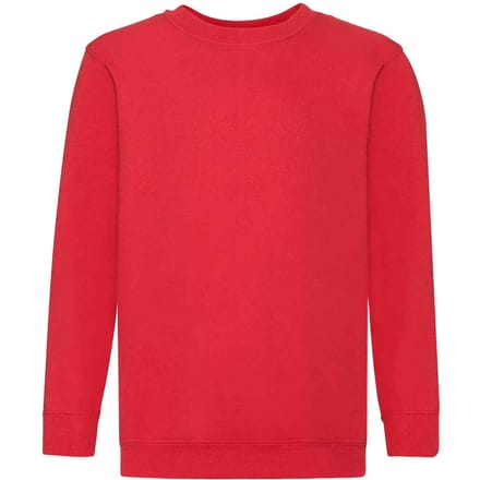 Fruit of the Loom Kids / Kinderen Klassieke Drop Schouder Sweatshirt (Rood)