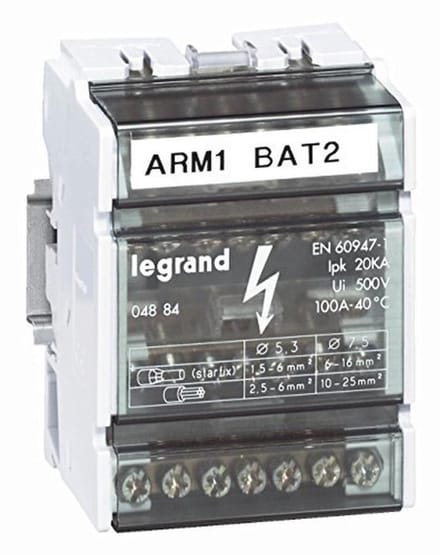 Klemblok 4P/100A Elektrische Installatie
