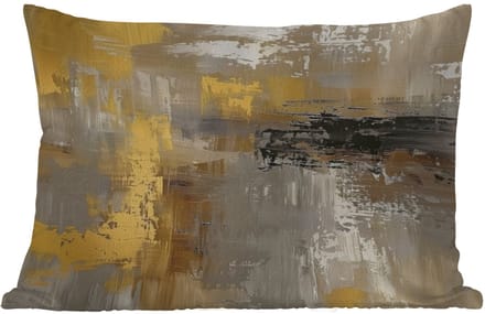 Buitenkussens - Tuin - Abstract - Geel - Modern - Beige - 50x30 cm