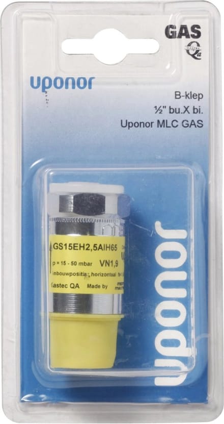 Uponor MLC gas Beveiligingsschakelaar 1/2'' buiten x 1/2'' binnen