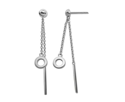 Jwls4u Earparty Oorhangers Circle Line S JE040S