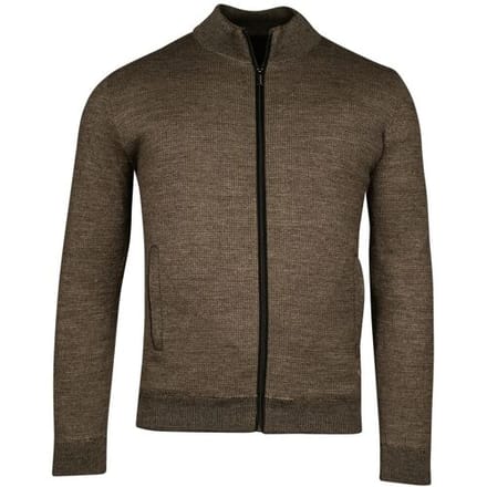 Baileys Vest Cardigan Zip Lined Allover 2 Color Knit Bruin / male