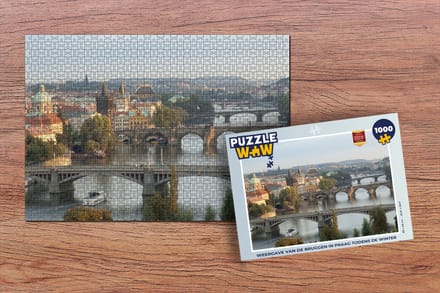 Puzzel Boot - Brug - Praag - Legpuzzel - Puzzel 1000 stukjes volwassenen