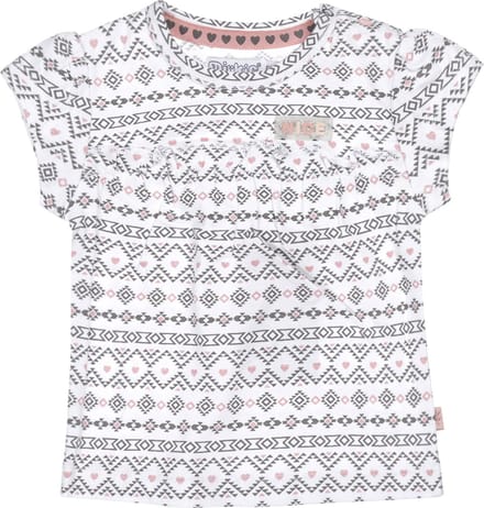 Dirkje - Meisjes shirt - Wit - Maat 68