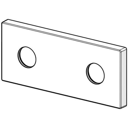 HANSA Rozet HANSA 59913708 175x75 mm Chroom, 59913708