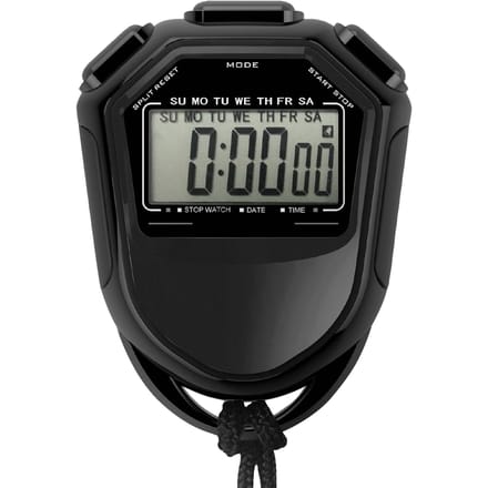 Waterdichte stopwatch Digitale handheld LCD Timer Chronograaf Sportteller met riem om te zwemmen