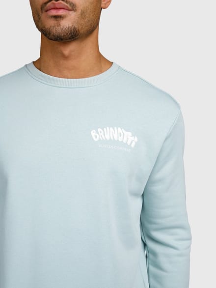 Brunotti - Bronson - Sweater Mist - Heren - 100% Katoen - Regular Fit - XL