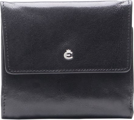 Esquire Weense doos Portemonnee Toscana Leather Wallet Black Zwart
