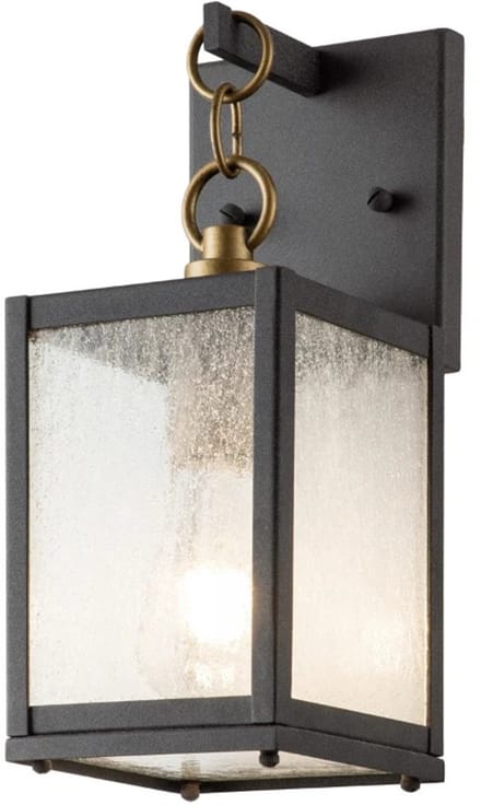 Kichler LED Wand Buitenlamp Lahden | 1X E27 Max 60W | IP44 | Dimbaar | Weathered Zinc