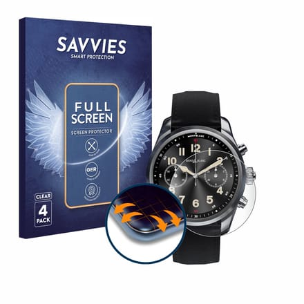 Savvies - Screenprotector voor Montblanc Summit 2 Plus - Folie Beschermfolie transparant volledig dekking 4 Stuks