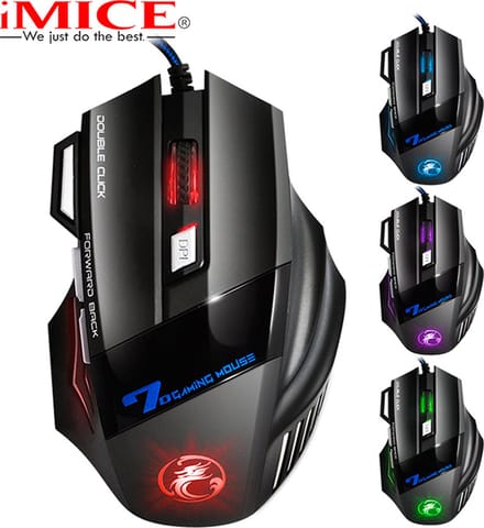 Game muis met RGB verlichting - 7 knoppen - Instelbare DPI - MOBA - FPS - Ergonomisch design