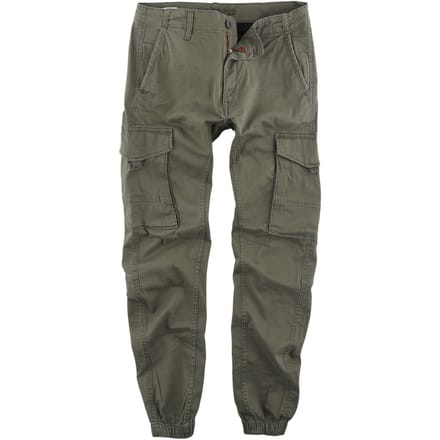 JACK & JONES Herenkleding: JPSTPAUL FLAKE CARGO BROEK Regular Fit in Olive Night - Lichtgewicht en functioneel.