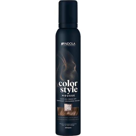 INDOLA Color Style Mousse Medium Bruin Haarkleuring Dames 200 ml