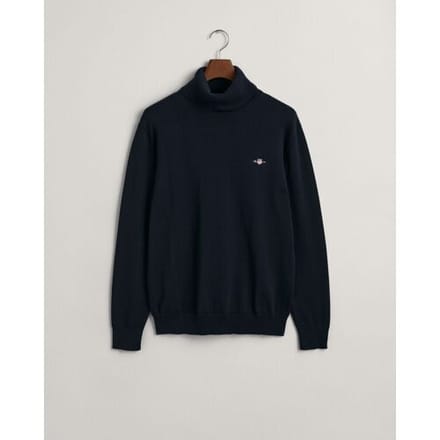 Gant Trui Classic Cotton Rollneck Avond Blauw / male