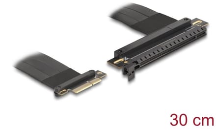 Delock Riser Card PCI Express 3.0 x4 male to x16 slot with cable 30 cm