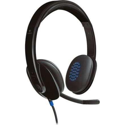 Logitech H540 On Ear headset Kabel Stereo Zwart Ruisonderdrukking (microfoon) Computer