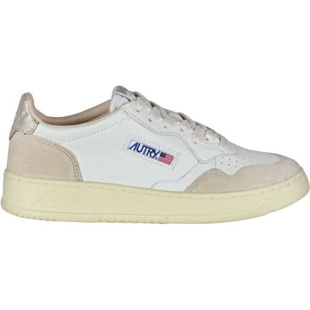 Medaillist Lage sneakers in Suede en White Leather en Gold