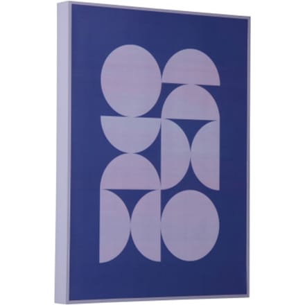 Present Time - Wall Art Geo Abstracto - Blauw - 3x30x40 cm