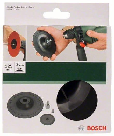 Bosch - Schuurplateau voor boormachines, 125 mm, spansysteem 125 mm