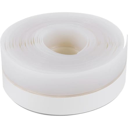 Bande d'étanchéité en caoutchouc silicone de 5 mètres de long pour bas de porte et fenêtre, marron white