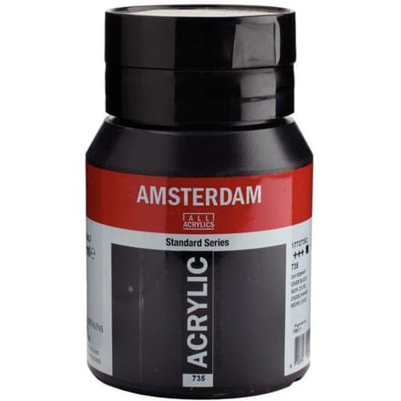 Amsterdam Standard Series Acrylverf Pot 500 ml Oxydzwart 735