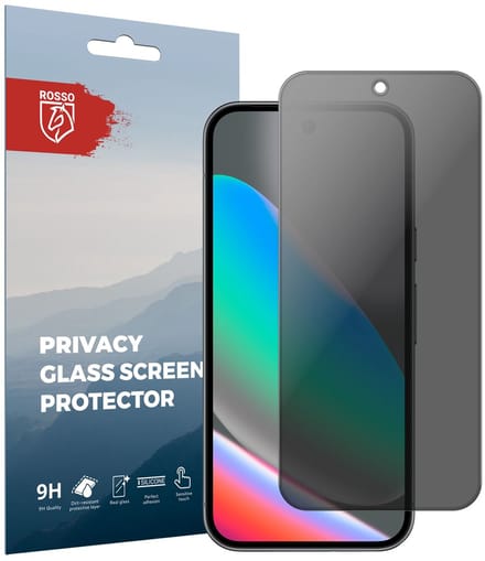 Rosso Privacy Screen Protector Geschikt voor de Google Pixel 10 / 10 Pro - 9H Gehard Glas - Case Friendly Tempered Glass - Eenvoudige Installatie