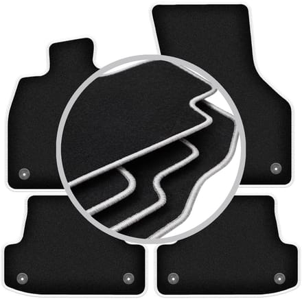 CARLUX-SILVER automatten voor: Audi A3 8V 3-deurs, sedan, limousine, sportback (2012-)