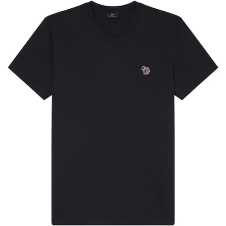 Paul Smith Mens Ss Vn Tshirt Zebra Badge Very Dark Navy Taglia: S | Magliette basic Outlet | Uomo | Blu