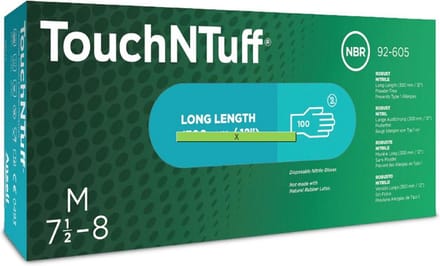Ansell TouchNTuff 92-605 nitril wegwerphandschoen XL