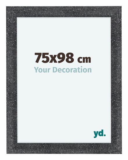 Your Decoration - Fotolijst 75x98 cm - MDF - Grijs Geveegd - Como