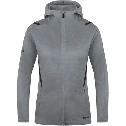 Jako Challenge Vrijetijdsvest Met Kap Dames - Steengrijs Gemeleerd / Zwart | Maat: 36