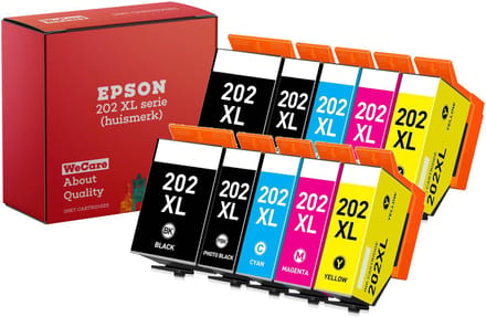 10-pack | Geschikt voor Epson 202 / 202XL inktcartridges - Multipack 5 Inktpatronen - XP6000 - XP6005 - XP6100 - XP6105