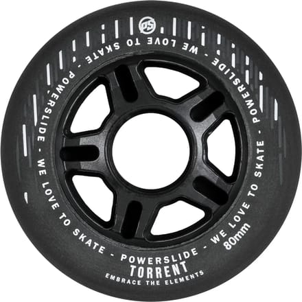 Powerslide Torrent Rain Wiel 4 Eenheden Zwart 80 mm