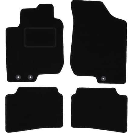 Zwarte veloursmatten voor: Kia Cee`d I hatchback, SW, stationwagen, coupé (2006-2012)