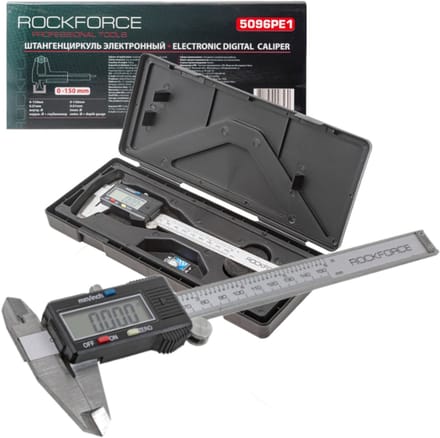Rockforce - Digitale Schuifmaat - 150mm - LCD Display - Roestvrij Staal