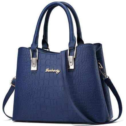 Handtas Nieuwe Mode Middelbare Leeftijd Dames Tas Moeder Grote Capaciteit Hoogwaardig Schoudertas Crossbodytas . blue