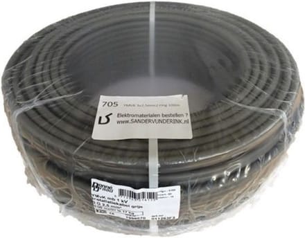 Donne YMVK Kabel 3 x 2,5mm2 YMVK Dca Ring - Grijs - 100 meter
