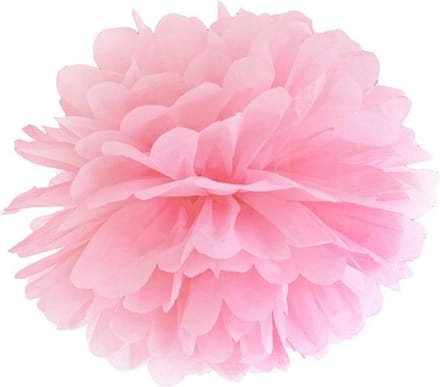 Pompon Lichtroze 25cm